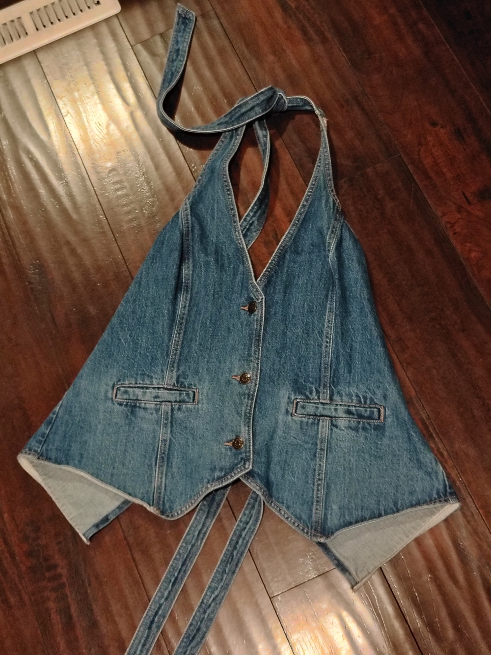 wild fable Blue Denim Halter Vest